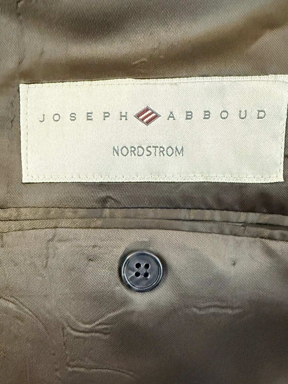 Vintage Joseph Abboud 43R Dark Green Windowpane Plaid Sport Coat Lambswool GFT